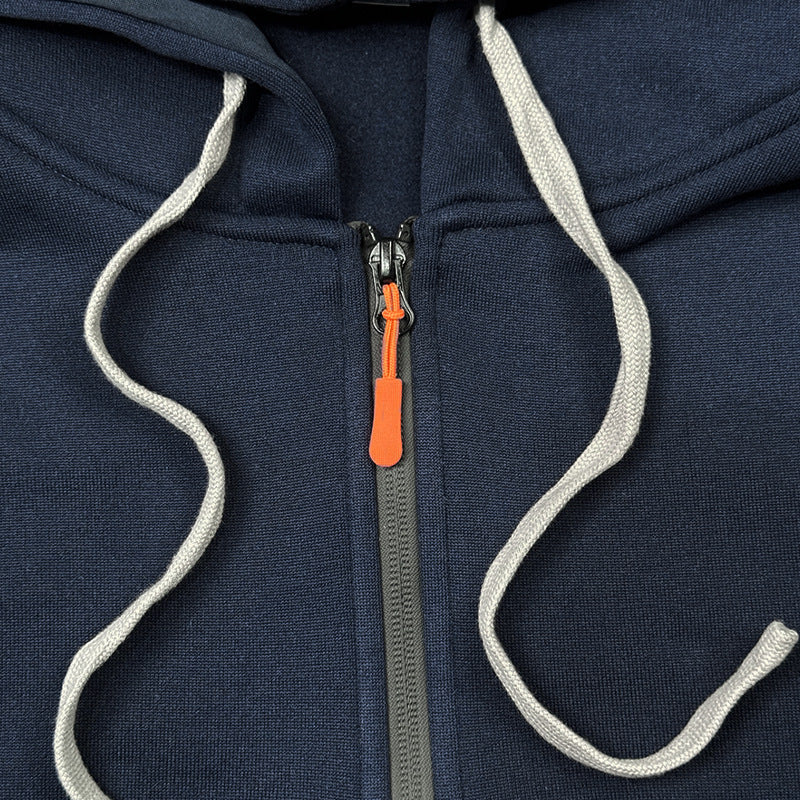 MEN'S CASUAL SPORTS HOODIE ARM POCKET ZIPPER HOODIE