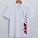 USA Flag Print Men's Outdoor SUN Protection QUICK DRY POLO (UPF40+)