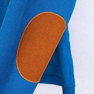 Sudadera informal de cuello alto con diseño de gofre para hombre para exteriores