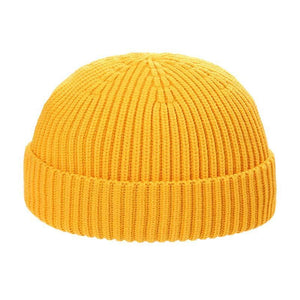 Gorro de lana cálido de punto para exteriores para hombre, para otoño e invierno. 