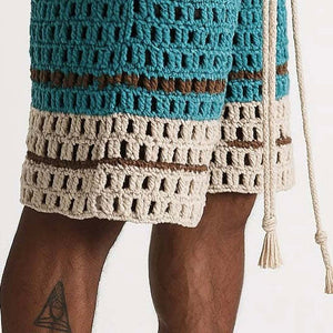 Shorts de playa trenzados para hombre