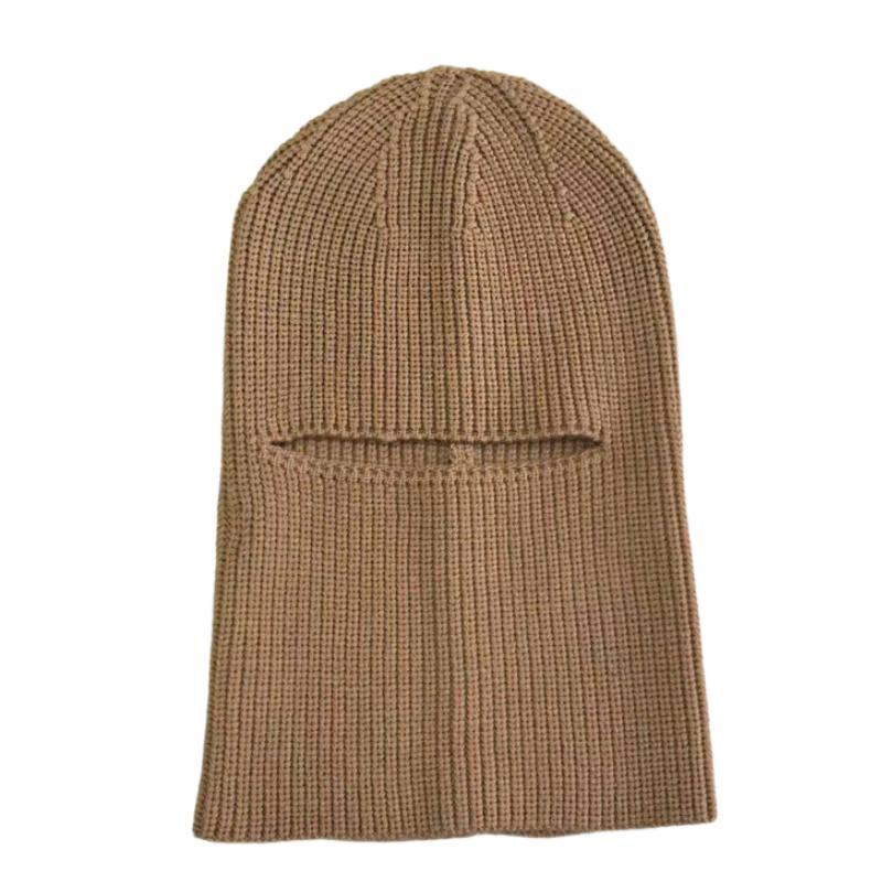 Men's Classic Windproof Cold-proof Headgear Mask Warm Knitted Hat