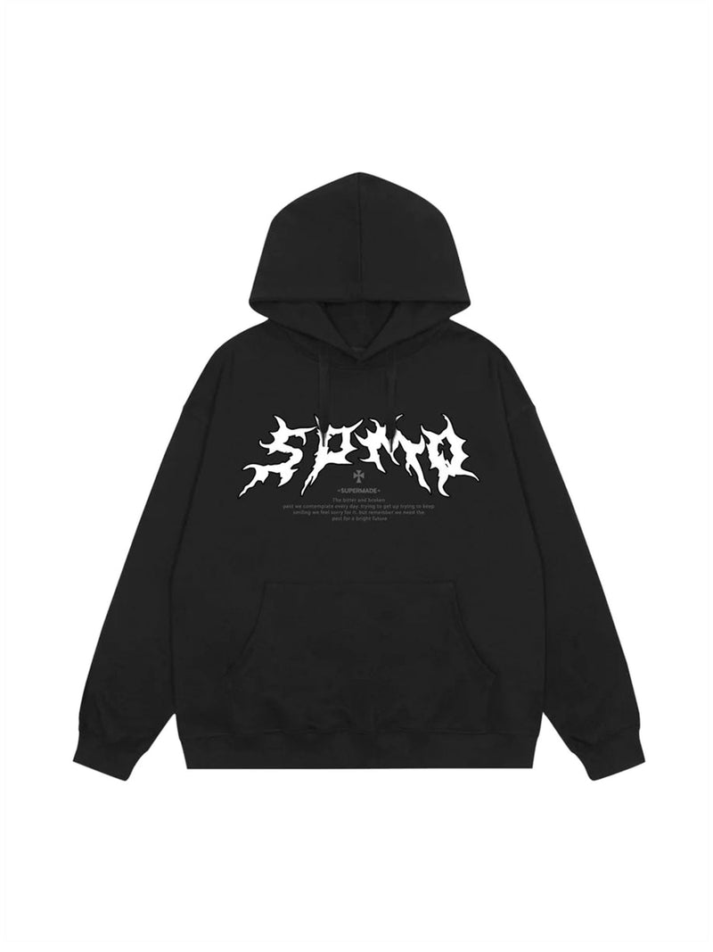 Skull Print Hoodie