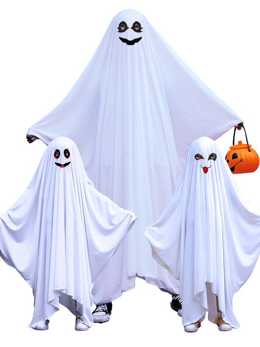 HALLOWEEN GHOST CLOAK MAKEUP BALL HALLOWEEN CHILDREN ADULT CLOTHING DRESS UP