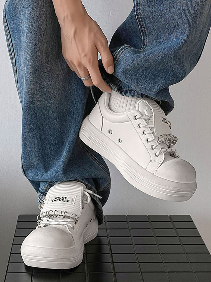 Punk Metal Ring Platform Sneakers