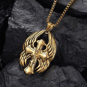 Collar vintage informal con alas cruzadas