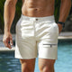 Men's Summer Basic Solid Color Casual Shorts
