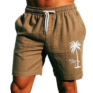 Men's Simple Embroidered Casual Shorts