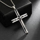 Vintage Casual Wave Cross Necklace