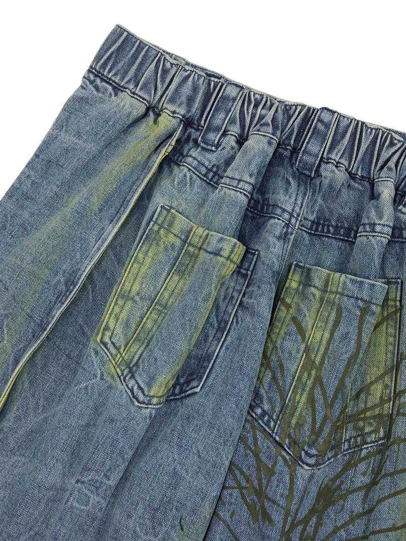 American Street Heavy Duty Washed Distressed Jeans