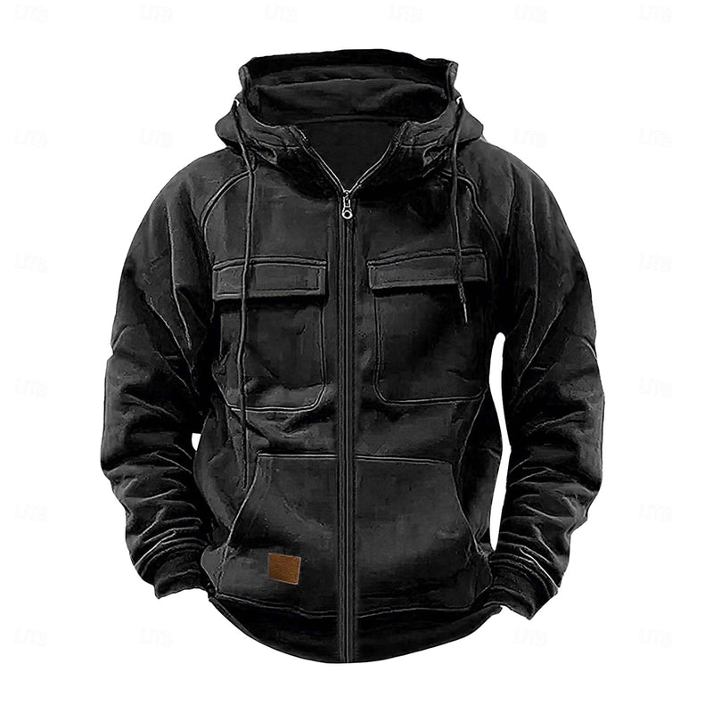 Men's Hoodie Full Zip Hoodie Tactical Hoodie