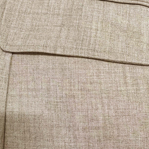 Lässiger, einreihiger Blazer aus Leinen mit Stehkragen für Herren im Slim Fit