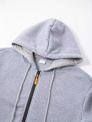 CÁRDIGAN DEPORTIVO Y CASUAL PARA HOMBRE CON BOLSILLO Y CREMALLERA EN EL BRAZO