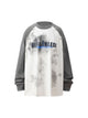 Splatter Eyelet Studded Long Sleeve T-shirt