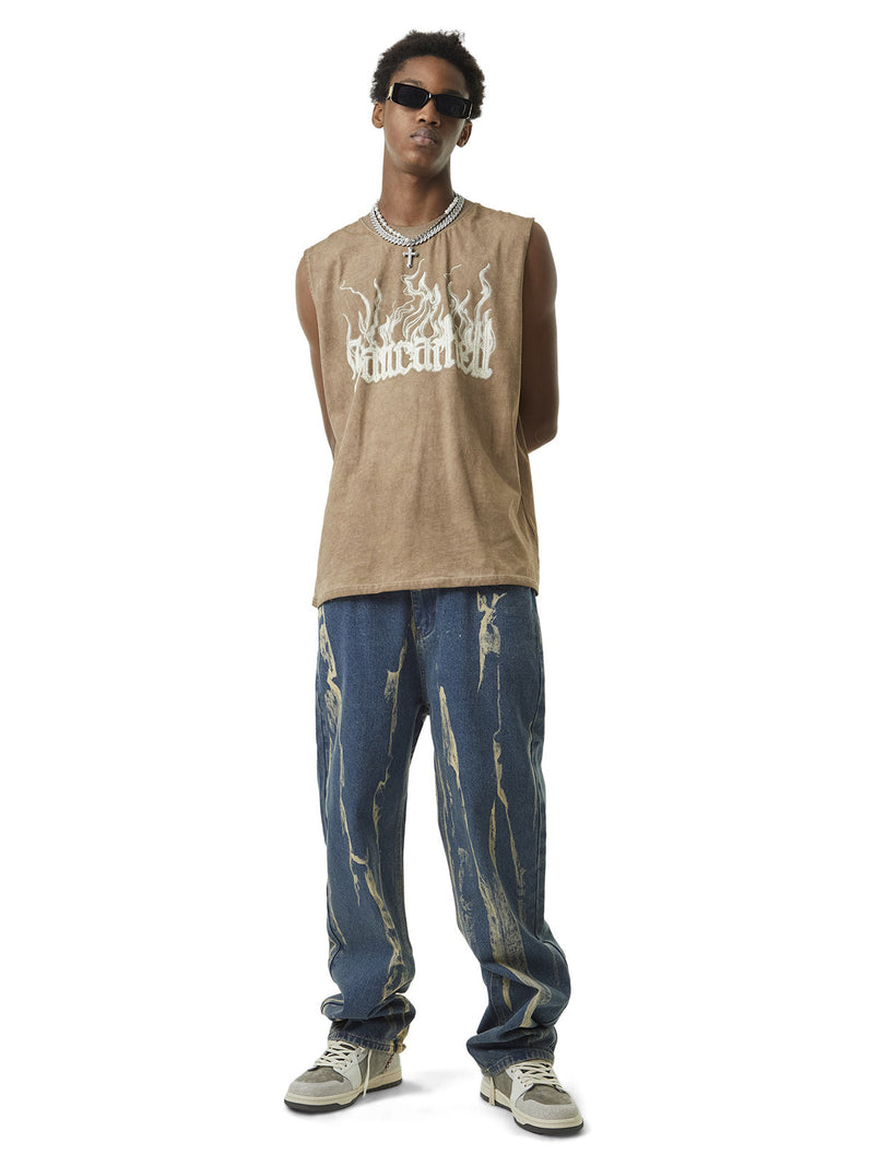 Lightning Flying Tie-Dye Hip-Hop Jeans