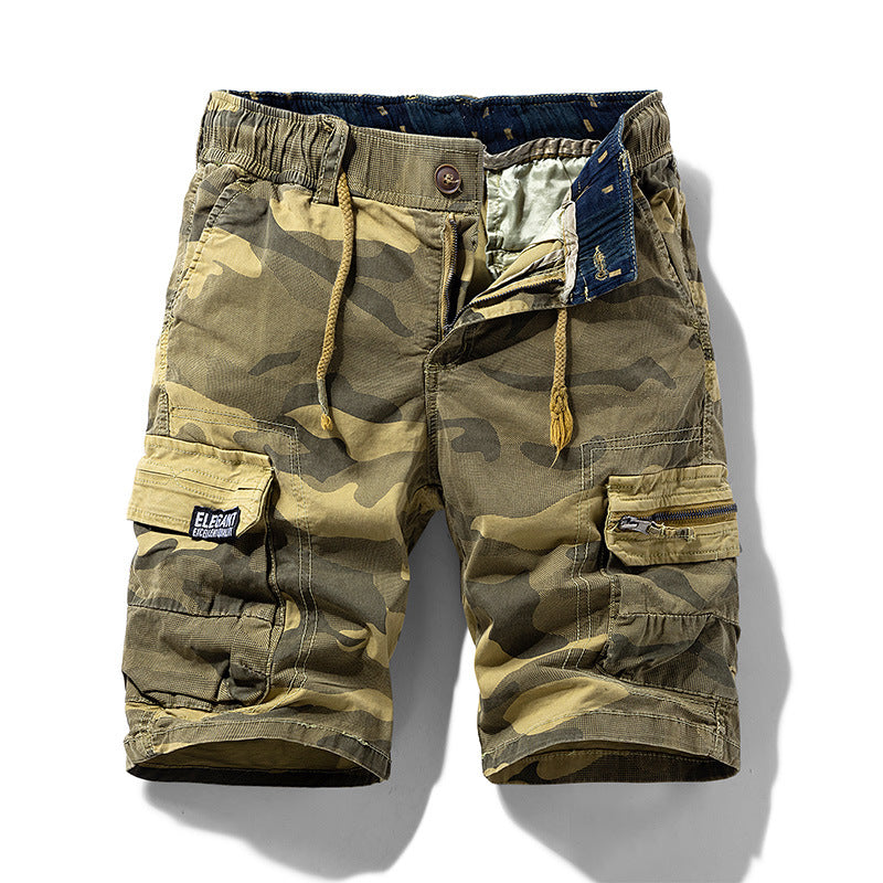 CAMO STREET OUTDOOR WORK WEAR COTTON SHORTS