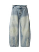 Distressed Filippi Shaped Baggy Jeans