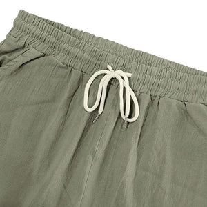 Men's Casual Solid Color Elastic Work Shorts
