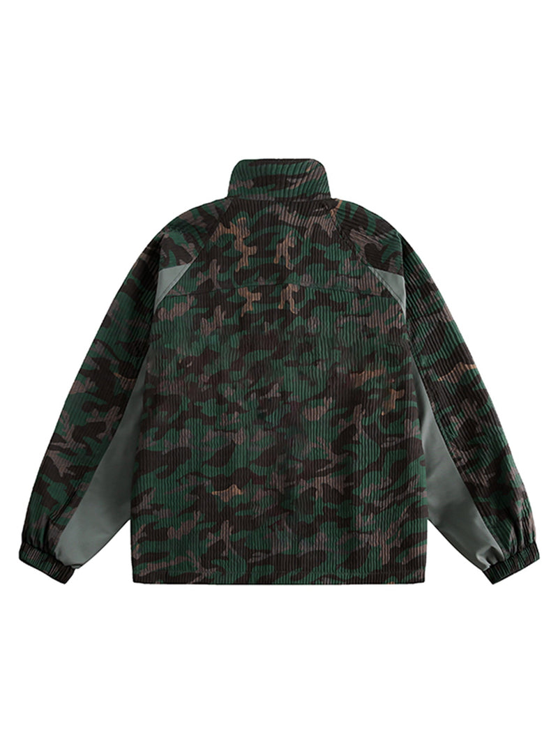 Camouflage Diamond Patchwork Jacket