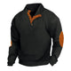 Men's Outdoor Casual Stand Collar Waffle Sweatshirt