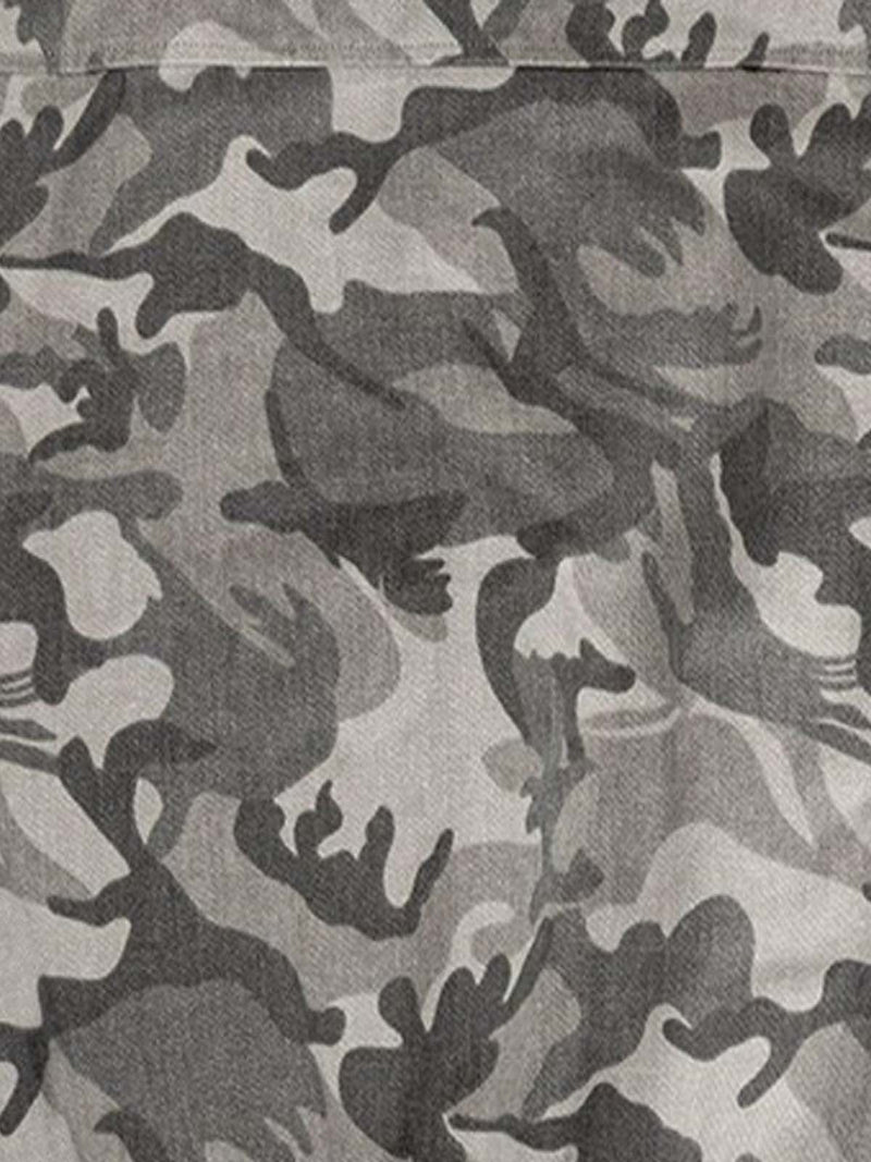 Camouflage Hooded Bomber Jacket