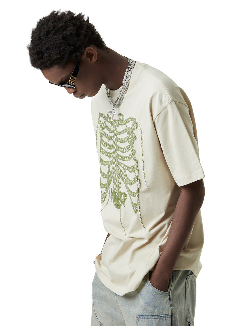 Street Skull Print T-shirt