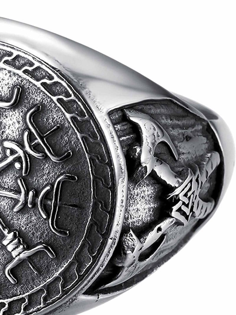 Engraved Stainless Steel Ring