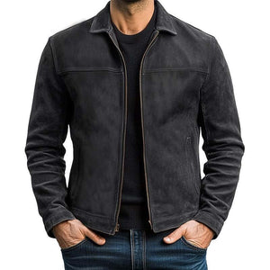 Men's Vintage Distressed Leather Jacket