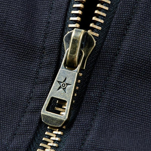 Chaqueta bomber informal de algodón con capucha y cremallera para hombre