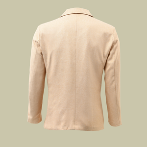 Blazer informal de dos botones con solapa con muesca para hombre