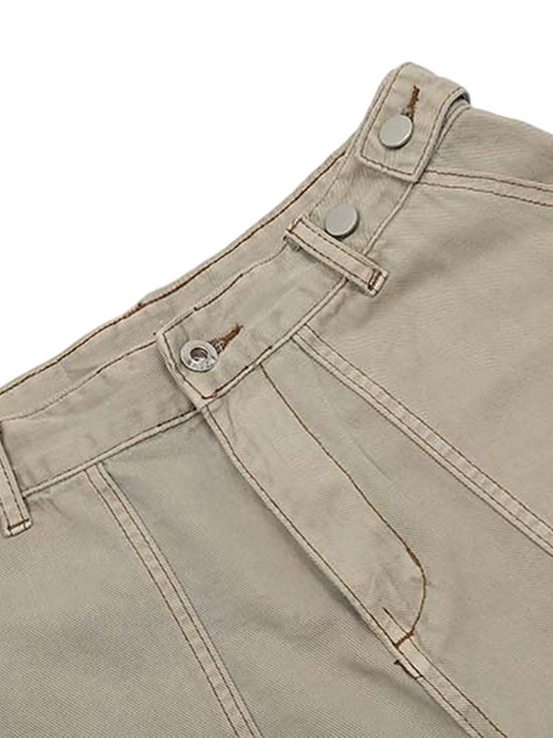 High Street Multi-pocket Workwear Casual Jorts