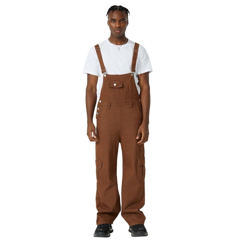 Duck Double Front Bib Cargo Overalls - Men's