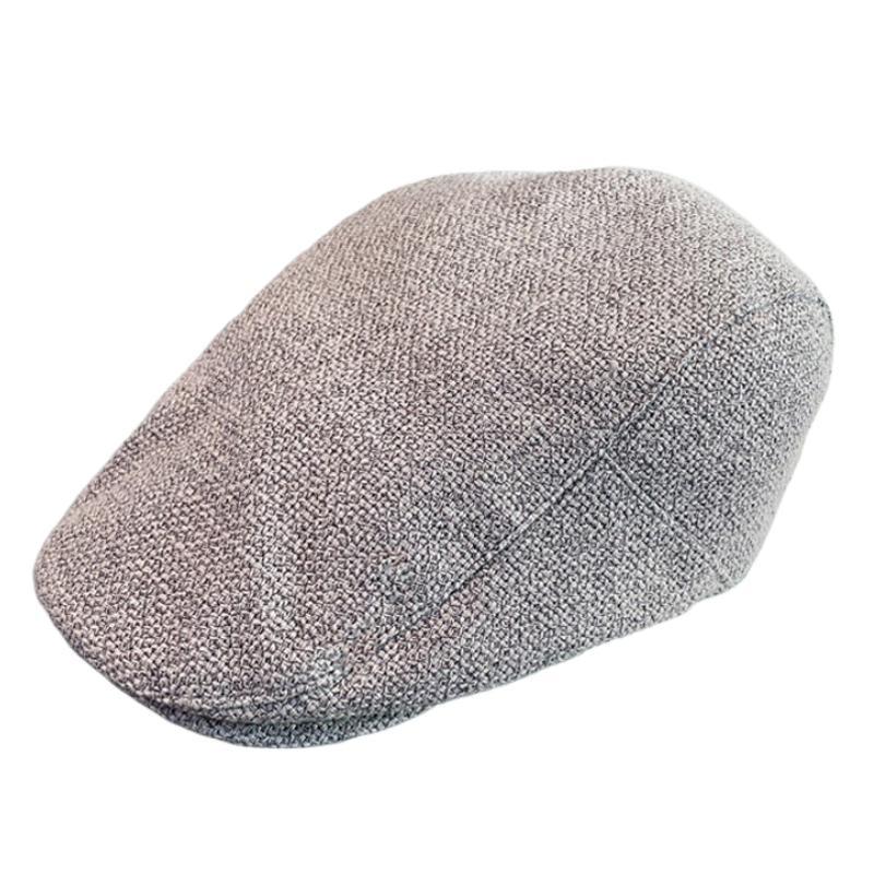 Boina vintage de algodón y lino para hombre