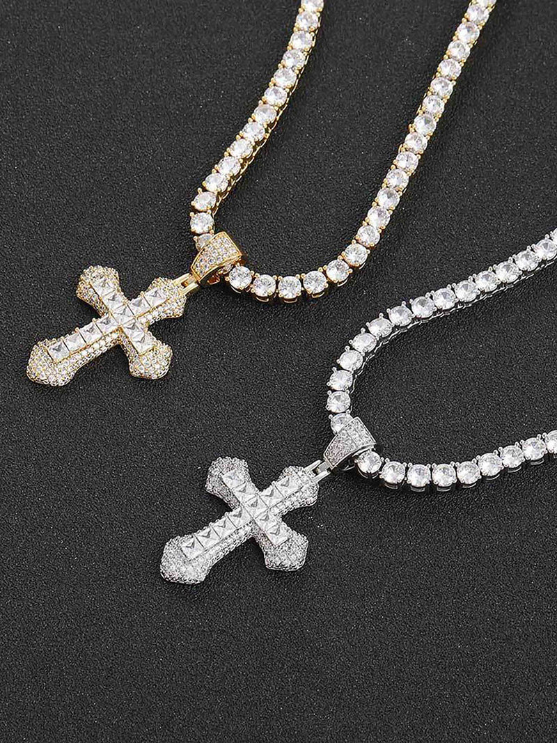 Corss Full Diamond Necklace