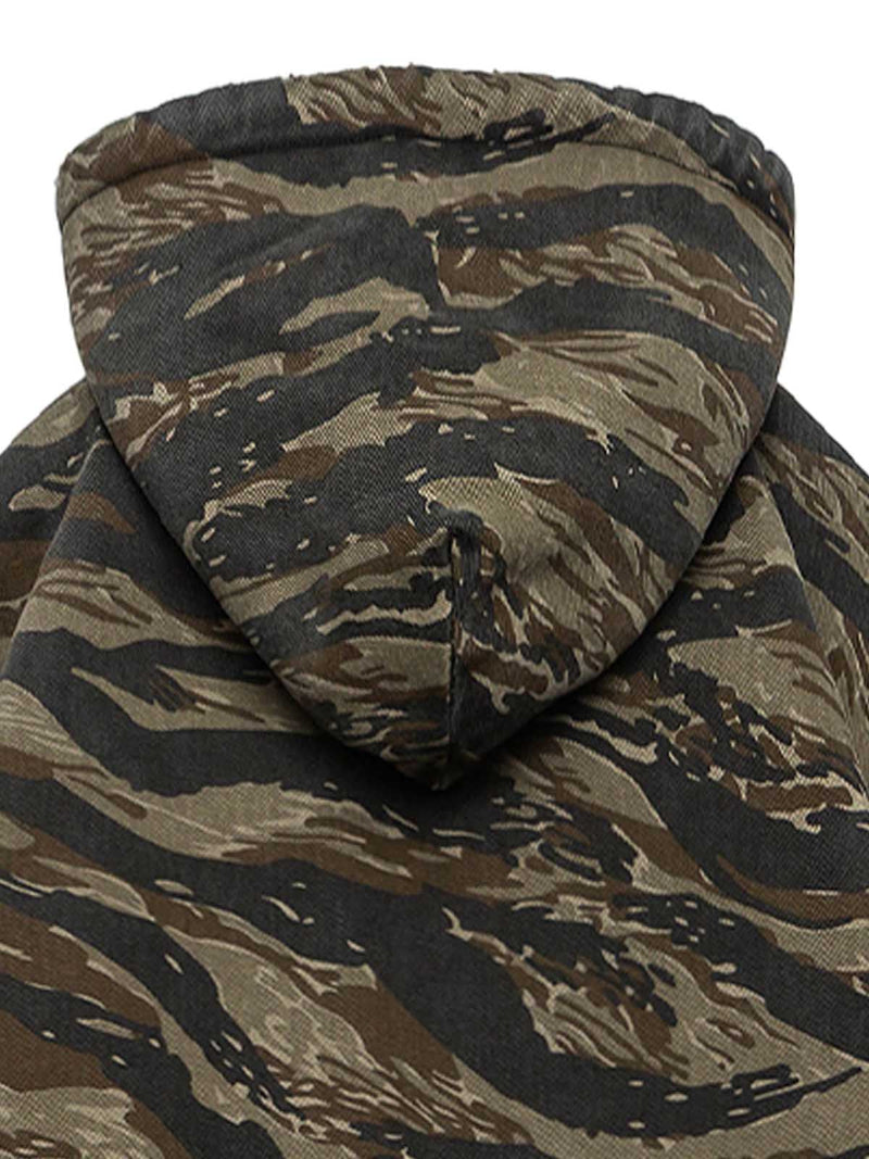 Camouflage Fleece Hooded Jacket