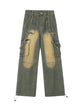 High Street Retro Washed Workwear Jeans