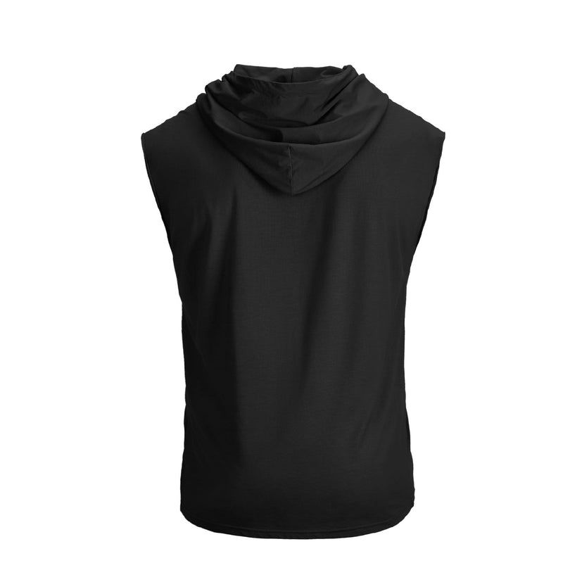 NOBODY PRINT QUICK DRY HOODED TANK