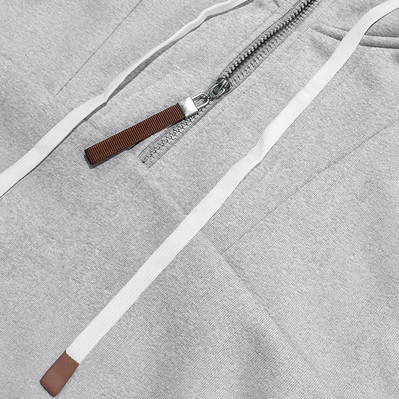 Men's Loose Sports Hooded Sweatshirt And Pants Set
