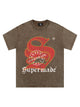 Street Distressed Stamped Letters T-shirt