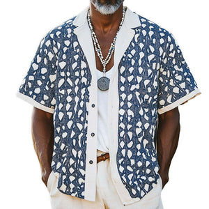 Herren Frühlingsmode Bedrucktes Sport-Kurzarmhemd