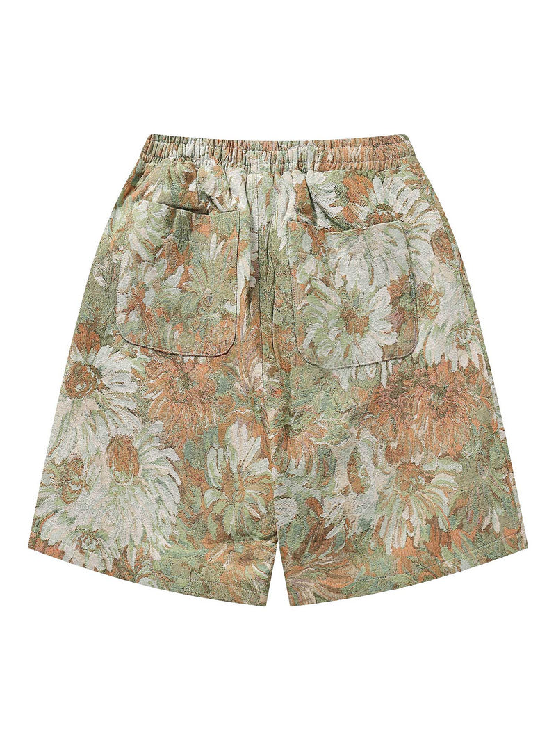 High Street Jacquard Embroidery Shorts