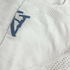 Men's Sport Lettering Jacquard Crew Neck Short Sleeve Sweater T-Shirt