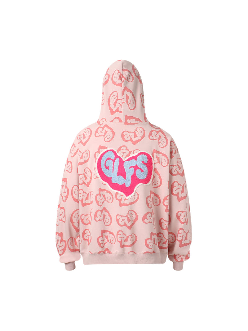 Towel Embroidered Pullover Hoodie