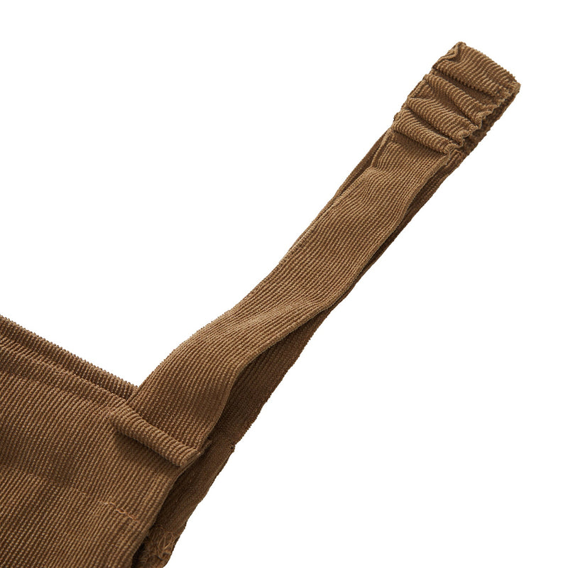 Corduroy Bib Cargo Overalls- Men's