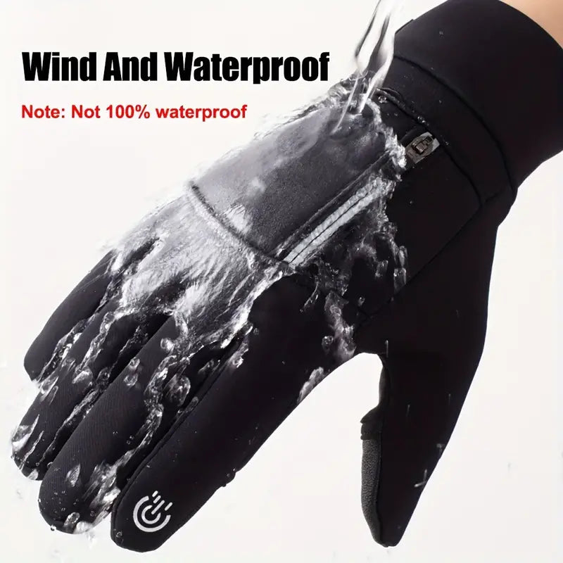 Winter Windproof Waterproof Touch Screen Warm Gloves For Outdoor Fishing Running Skiing Riding