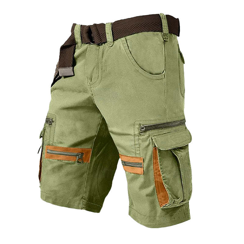 Pantalones cortos cargo multibolsillos para actividades al aire libre para hombre