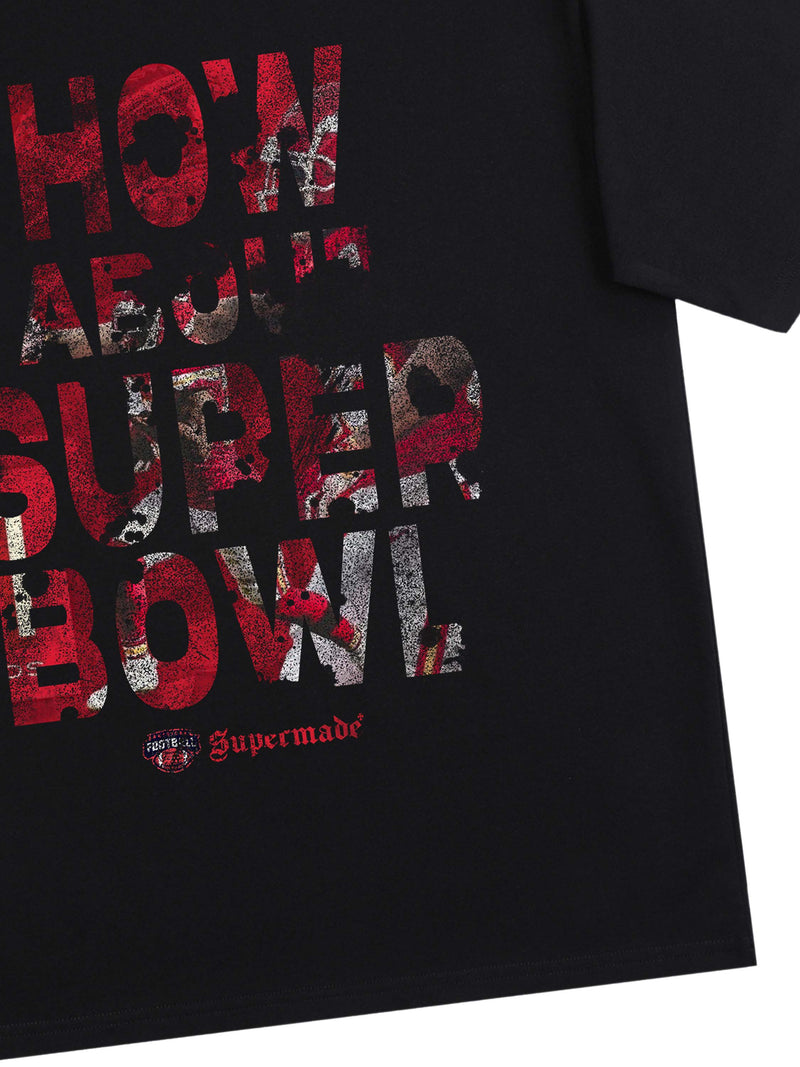 Original Distressed Letters Super Bowl Football Game T-shirt