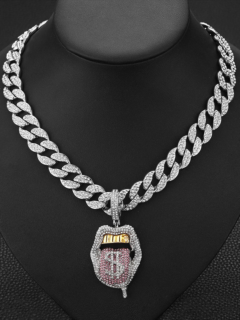 Hip Hop Diamond Tongue Cuban Necklace