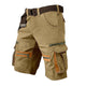 Pantalones cortos cargo multibolsillos para actividades al aire libre para hombre