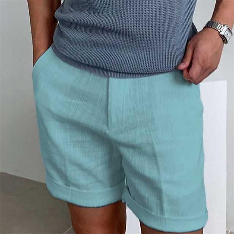 Men's Vintage Linen Beach Shorts